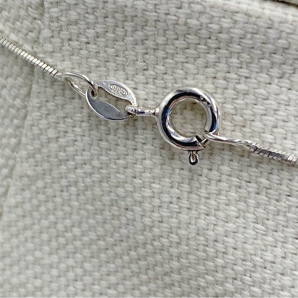 Amber Sterling Silver 925 Pendant Necklace - Picture 9 of 14